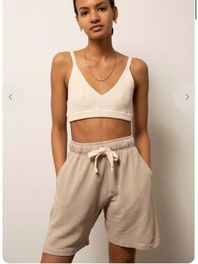 Jungmaven hemp and organic cotton, navy lounge shorts in unisex size S